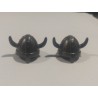PLAYMOBIL PAREJA DE CASCOS VIKINGOS NEGROS - 22/4/21