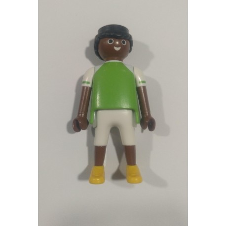 PLAYMOBIL FIGURA HOMBRE NEGRO EN CAMISETA - 28/4/21