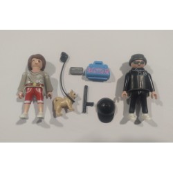 PLAYMOBIL PACK LADRON Y CHICA CON PERRO - 28/4/21