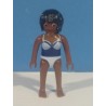 PLAYMOBIL FIGURA MUJER NEGRA EN BAÑADOR  - 1/5/21