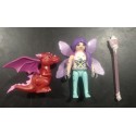 PLAYMOBIL  HADA COMPLETA CON PEQUEÑO DRAGON ROJO - 26/12/19