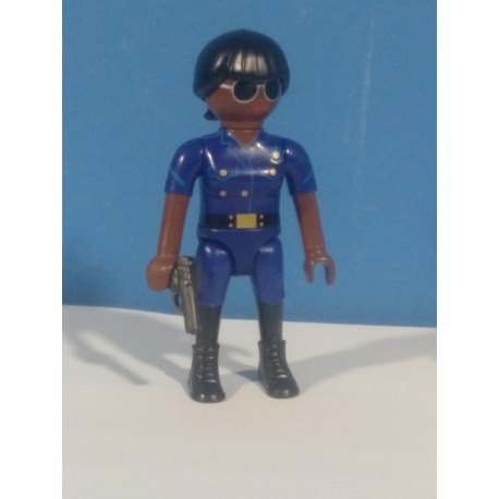 PLAYMOBIL MUJER POLICIA CON PISTOLA REGRESO AL FUTURO  - 27/5/21