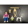 PLAYMOBIL MUJER CON PARTABEBE Y PERRO DALMATA - 10/6/21