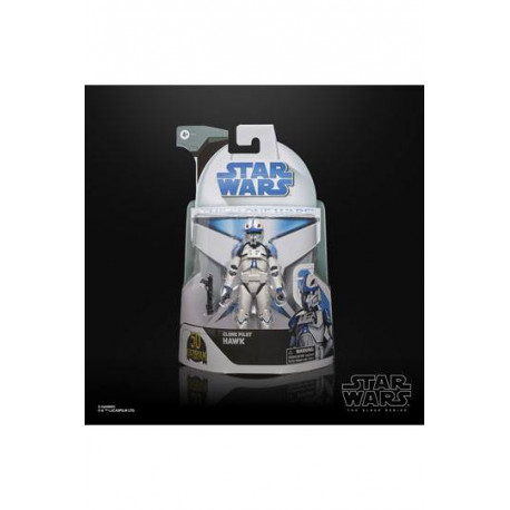 Star Wars The Clone Wars Black Series Lucasfilm 50th Anniversary Figura 2021 Clone Pilot Hawk 15 cm