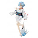 FURYU Re:ZERO SSS Estatua PVC Fairy Tale Rem Snow Girl Pearl Color Ver. 21 cm