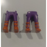 PLAYMOBIL PAREJA PIERNAS VIKINGO , MEDIEVAL MORADAS  - 4/8/21