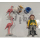 PLAYMOBIL CUIDADOR DE ZOO CON FLAMENCOS Y PELICANO - 4/8/21