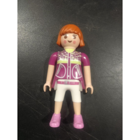 PLAYMOBIL FIGURA CITY CHICA PELO NARANJA - 4/3/21