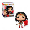 FUNKO POP WONDER WOMAN WITH RED FLAG