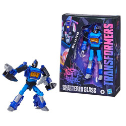HASBRO Transformers: Shattered Glass Deluxe Class Figura 2021 Blurr Exclusive 14 cm