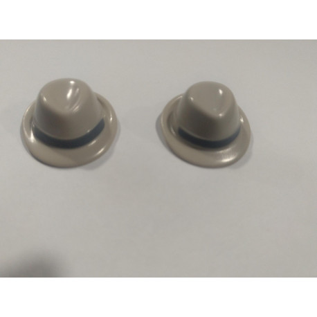 PLAYMOBIL PAREJA SOMBREROS GRISES DETECTIVE , MAFIOSO - 25/6/21