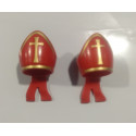 PLAYMOBIL PAREJA GORROS SACERDOTE , CURA - 17/11/21