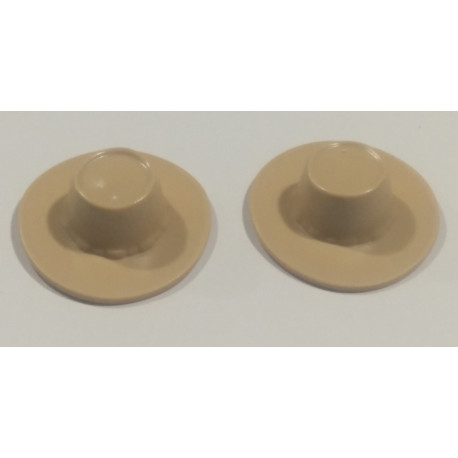 PLAYMOBIL PAREJA GORRO OESTE MEJICANO COLOR CREMA CON ALA  - 23/11/21