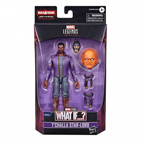 HASBRO AVENGERS (VENGADORES) MARVEL LEGENDS SERIES FIGURAS 15 CM 2022 T’CHALLA STAR-LORD (WHAT IF…?)