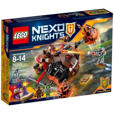 LEGO NEXO KNIGHTS 70313 TRITURADOR DE LAVA DE MOLTOR 