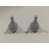 PLAYMOBIL PAREJA  CABEZA GRIS SIN OJOS - 26/1/22 PIEZAS