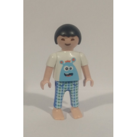 PLAYMOBIL FIGURA NIÑO CHINO CON CAMISETA ALINIGENA - 10/2/22
