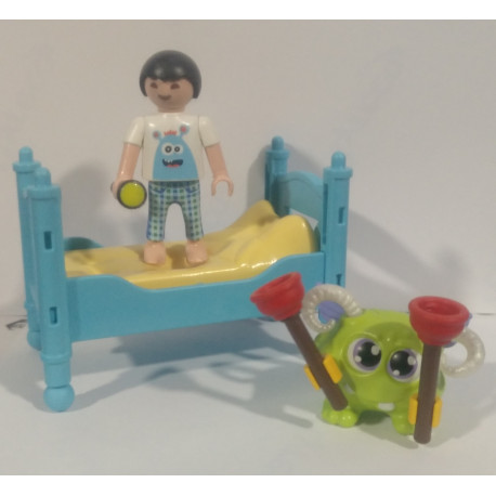 PLAYMOBIL NIÑO CON MONSTRUO DEBAJO DE LA CAMA - 10/2/22
