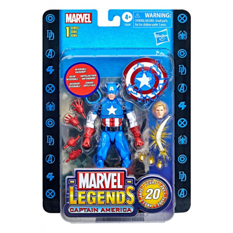 HASBRO Marvel Legends 20th Anniversary Series 1 Figura 2022 Captain America 15 cm
