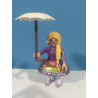 PLAYMOBIL FIGURA MUJER RUBIA CON SOMBRILLA - 13/2/21