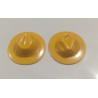 PLAYMOBIL PAREJA SOMBRERO STETSON AMARILLO OESTE  - PIEZAS 20/3/22