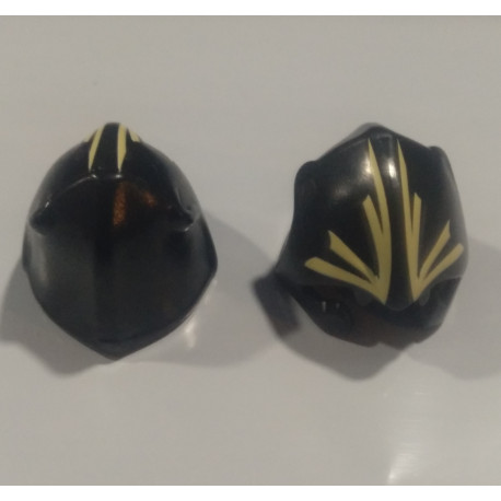 PLAYMOBIL PAREJA CASCO NEGRO AYUMA  - PIEZAS 20/3/22