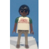 PLAYMOBIL FIGURA CHICO MODERNO NEGRO CON GAFAS  - 27/5/21