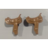 PLAYMOBIL PAREJA  SILLA CABALLO MARRON TERCERA GENERACION - PIEZAS 20/3/22