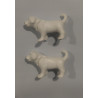 PLAYMOBIL PAREJA PERRO BLANCO - PIEZAS 20/3/22