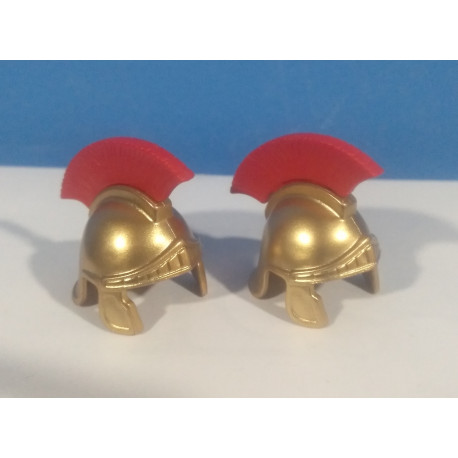 PLAYMOBIL PAREJA CASCO ROMANO DORADO COMPLETO - 27/5/21