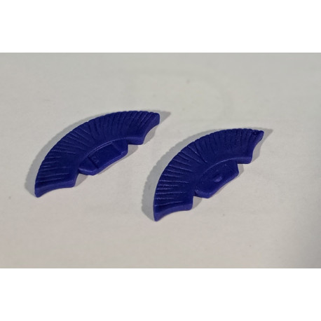PLAYMOBIL PAREJA PLUMA CASCO ROMANO AZUL , CRESTA - 13/8/19