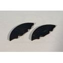 PLAYMOBIL PAREJA PLUMA CASCO ROMANO NEGRA , CRESTA - 13/8/21