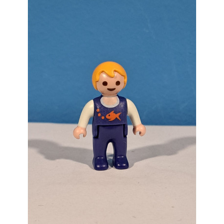 PLAYMOBIL FIGURA BEBE RUBIO CON TRAJE AZUL - 13/8/19