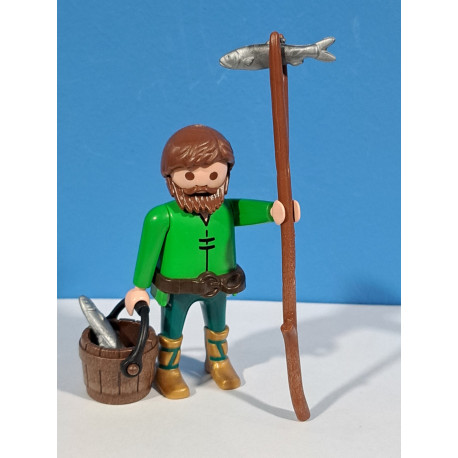 PLAYMOBIL ALDEANO , PESCADOR , BELEN - 18/8/22