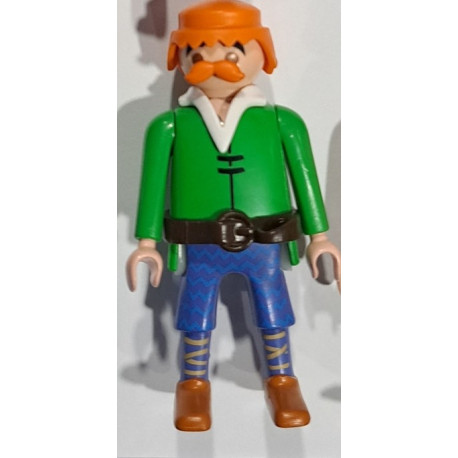 PLAYMOBIL ASTERIX Y OBELIX PIRATAS - PIRATA CON BIGOTE NARANJA - 13/2/19