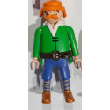 PLAYMOBIL ASTERIX Y OBELIX PIRATAS - PIRATA CON BIGOTE NARANJA - 13/2/19