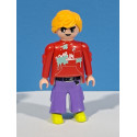 PLAYMOBIL FIGURA CHICO JOVEN CON CUERPO ROJO - 8/12/22