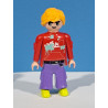 PLAYMOBIL FIGURA CHICO JOVEN CON CUERPO ROJO - 8/12/22