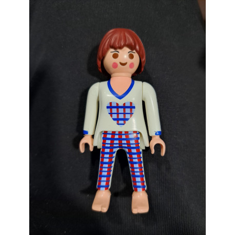 PLAYMOBIL MUJER EN PIJAMA DE CORAZON - 13/2/21