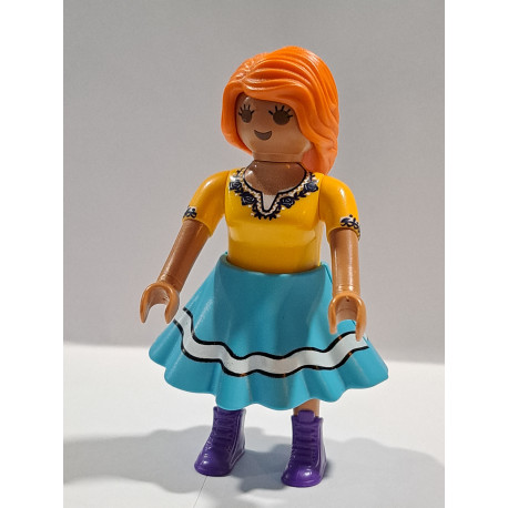 PLAYMOBIL FIGURA CHICA PIN UP CON FALDA - 10/2/23