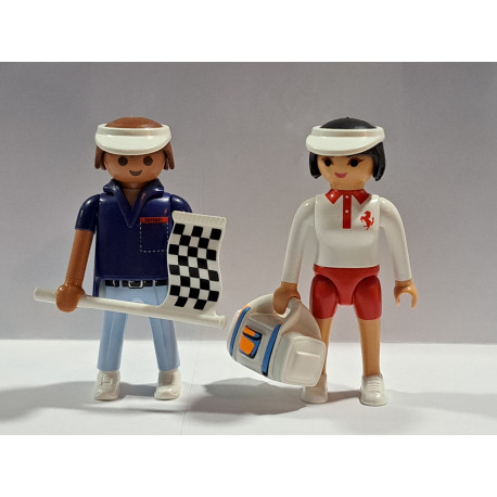 PLAYMOBIL PAREJA FIGURAS FERRARI - 2/4/23