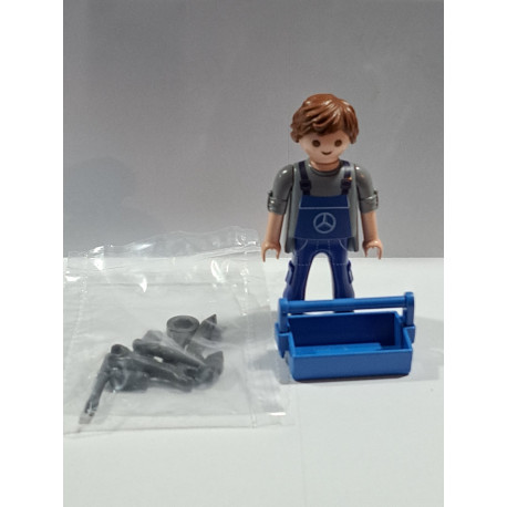 PLAYMOBIL FIGURA MECANICO MERCEDES 70982 SIN CAJA  - 2/4/23