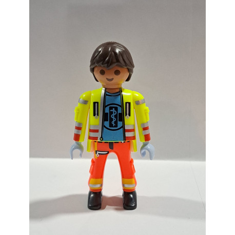 PLAYMOBIL FIGURA ENFERMERO AMBULANCIA - 2/4/23