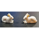 PLAYMOBIL PAREJA CONEJOS TUMBADOS BLANCOS - 5/6/23