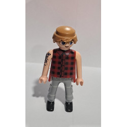 PLAYMOBIL HOMBRE CON GAFAS Y TATUADO - 21/8/23