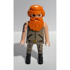 PLAYMOBIL MALOTE , LADRON CON PELO Y BARBA NARANJA - 21/8/23