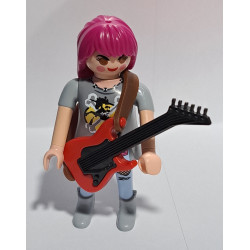 PLAYMOBIL MUJER ROCKERA , GUITARRA ELECTRICA - 21/8/23