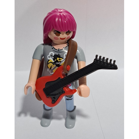 PLAYMOBIL MUJER ROCKERA , GUITARRA ELECTRICA - 21/8/23