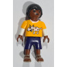 PLAYMOBIL NIÑO NEGRO CON PERRO EN CAMISETA - 21/8/23