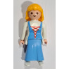 PLAYMOBIL FIGURA ALDEANA RUBIA  BELEN , MEDIEVAL - 21/8/23